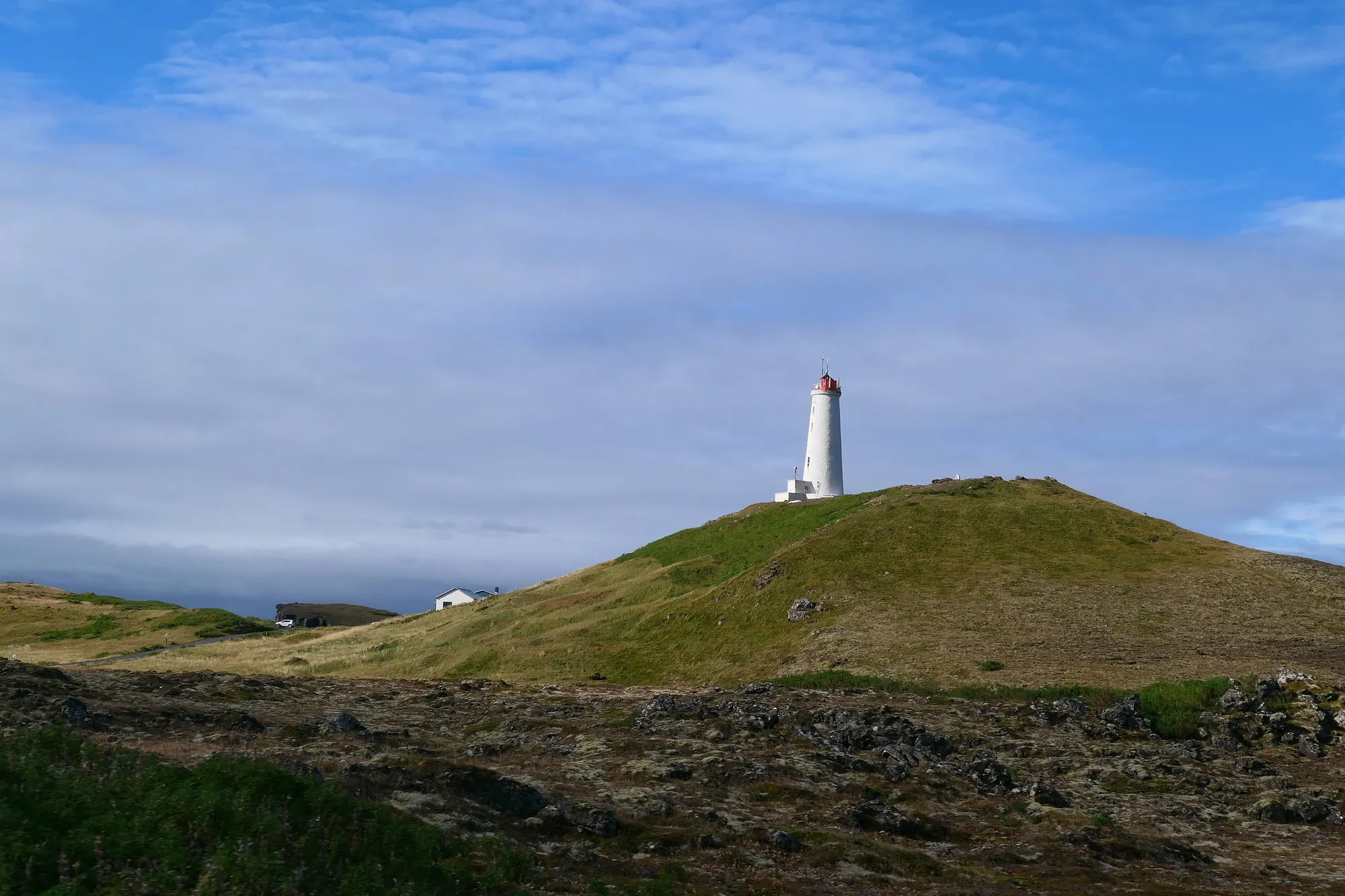 Le phare de Reykjanesvíta sur la péninsule de Reykjanes
